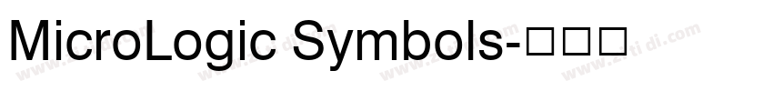 MicroLogic Symbols字体转换